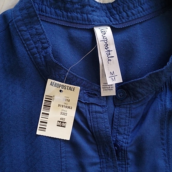 NEW Aeropostale Button Front High-low Sleeveless Blouse Size - M - Picture 10 of 13